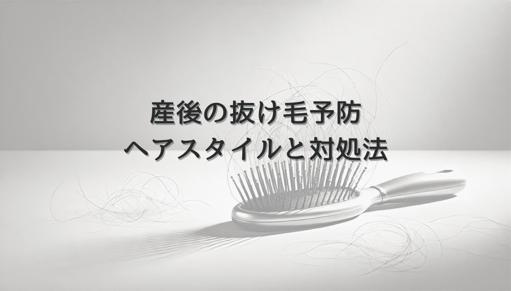 産後の抜け毛予防に効果的なヘアスタイルと対処法
