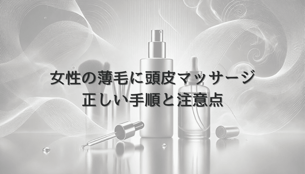 頭皮マッサージで改善する女性の薄毛｜正しい手順と注意点