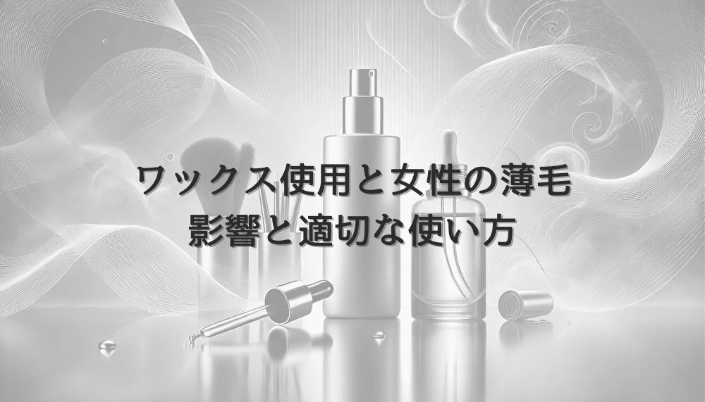 ワックス使用による女性薄毛への影響と適切な使い方