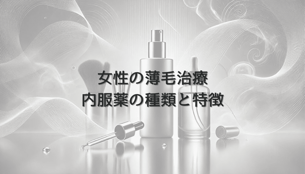 女性の薄毛治療で使用する内服薬の種類と特徴