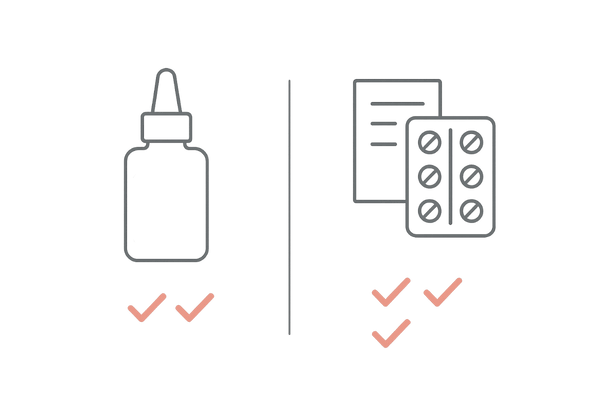 市販の育毛剤(医薬部外品)と医薬品(発毛剤)の違い