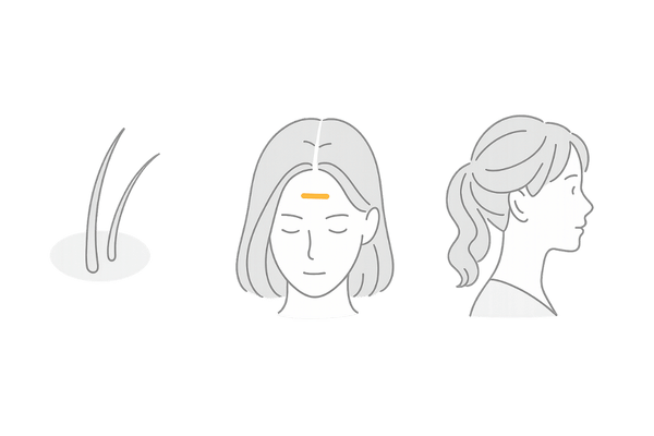 女性薄毛の初期サイン|ハリコシ低下・分け目の透け・スタイリング持続低下