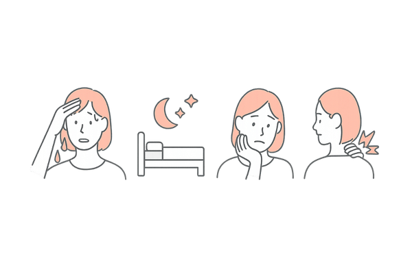 更年期サインのセルフチェック（ホットフラッシュ・不眠・気分変調ほか）