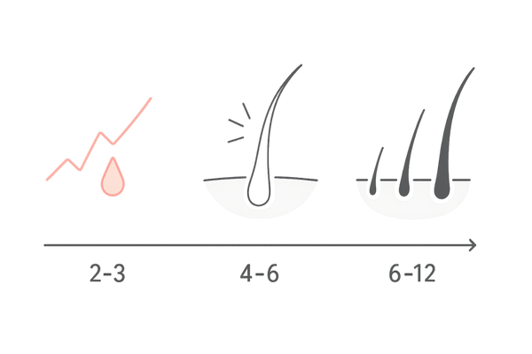 効果実感までのタイムライン(2–3か月/4–6か月/6–12か月)