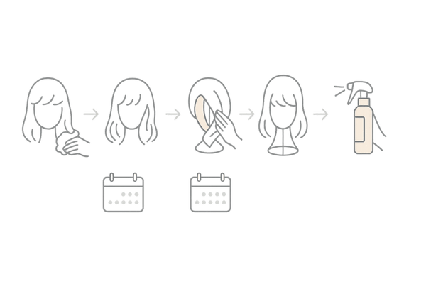 ウィッグのメンテナンス手順とシャンプー頻度の目安