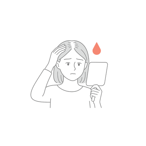薄毛（女性）の症状