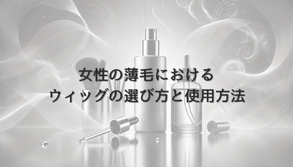 女性の薄毛におけるウィッグの選び方と使用方法