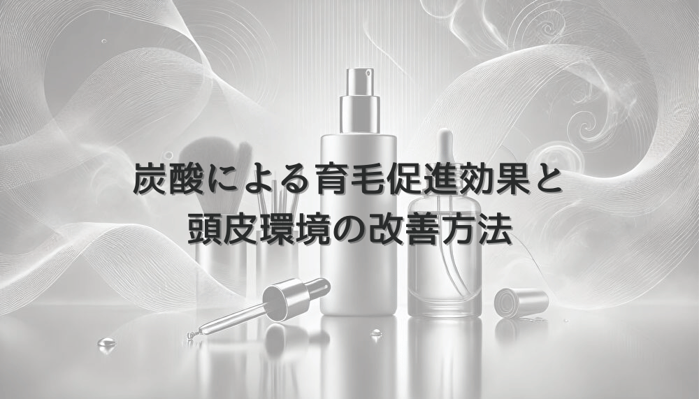 炭酸による女性の育毛促進効果と頭皮環境の改善方法