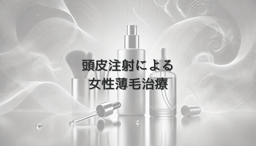 頭皮注射による女性薄毛治療｜効果と治療計画について
