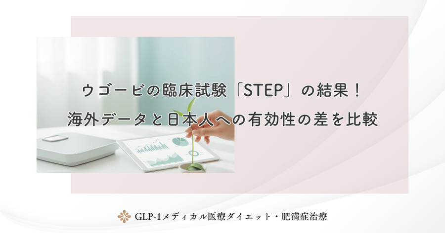 ウゴービの臨床試験「STEP」の結果！海外データと日本人への有効性の差を比較