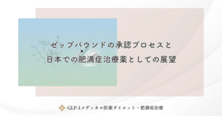 ゼップバウンドの承認プロセスと日本での肥満症治療薬としての展望