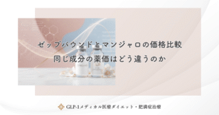 ゼップバウンドとマンジャロの価格比較｜同じ成分の薬価はどう違うのか