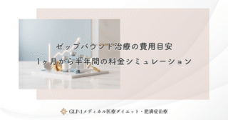 ゼップバウンド治療の費用目安｜1ヶ月から半年間の料金シミュレーション