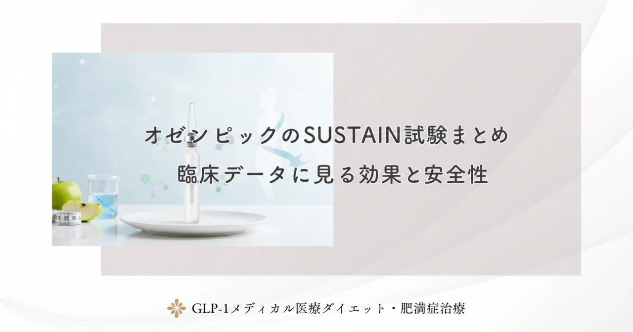 オゼンピックのSUSTAIN試験まとめ｜臨床データに見る効果と安全性
