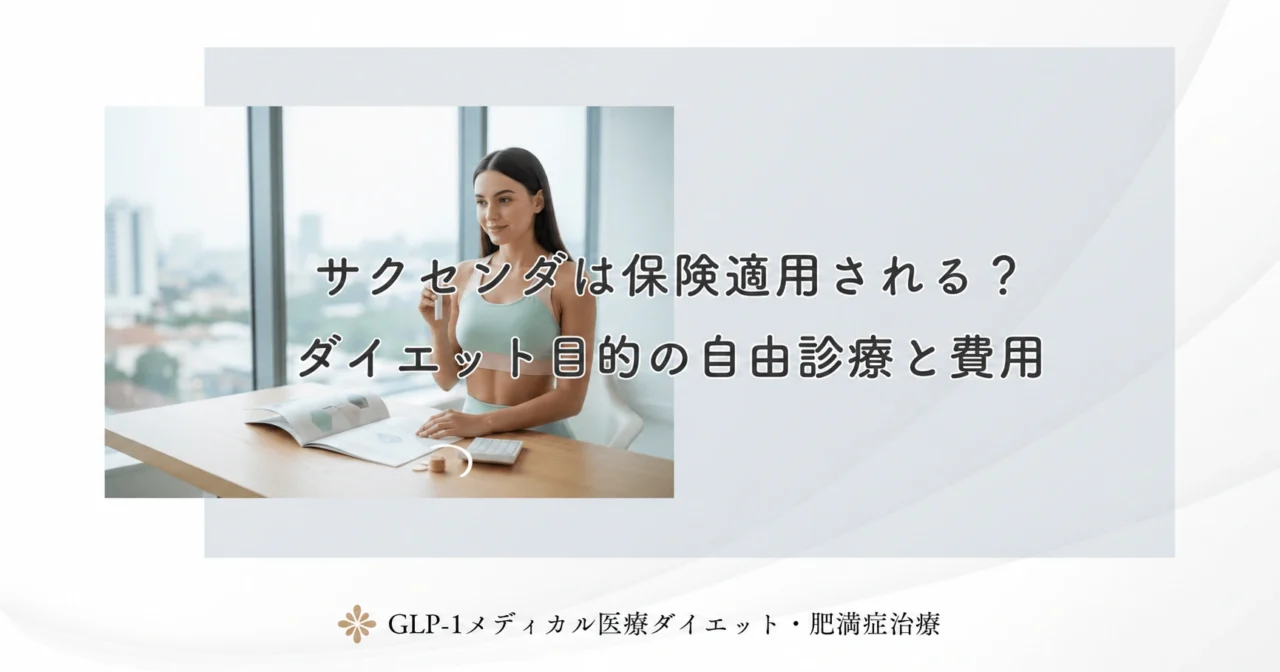 サクセンダは保険適用される?ダイエット目的の自由診療と費用