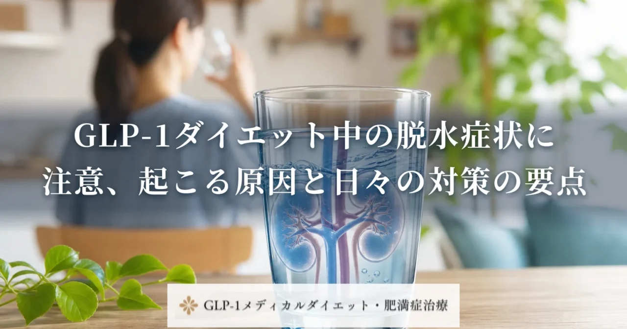 GLP-1ダイエット中の脱水症状に注意、起こる原因と日々の対策の要点