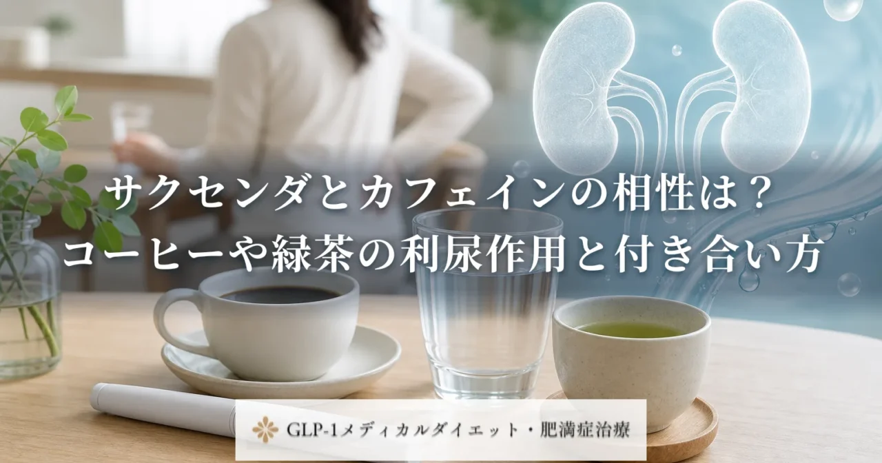 サクセンダとカフェインの相性は?コーヒーや緑茶の利尿作用と付き合い方