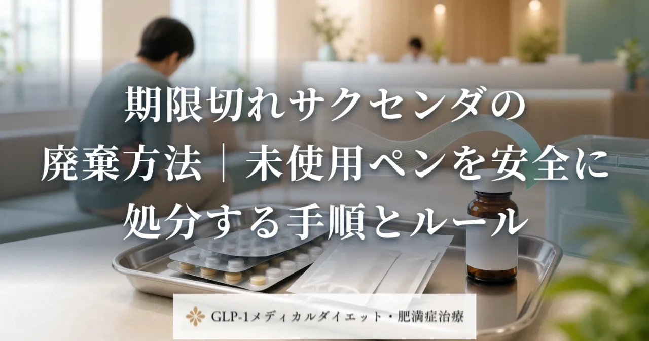 期限切れサクセンダの廃棄方法｜未使用ペンを安全に処分する手順とルール