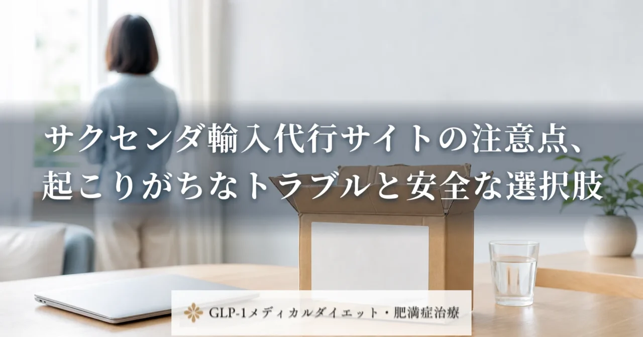 サクセンダ輸入代行サイトの注意点、起こりがちなトラブルと安全な選択肢