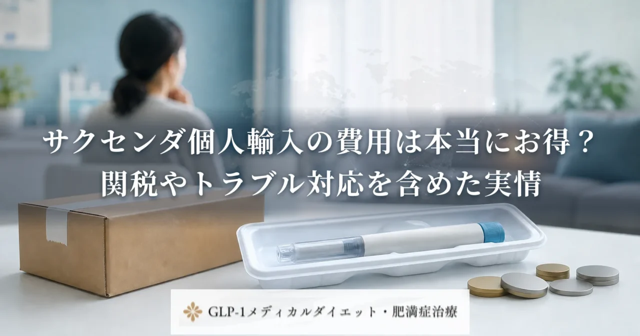 サクセンダ個人輸入の費用は本当にお得？関税やトラブル対応を含めた実情