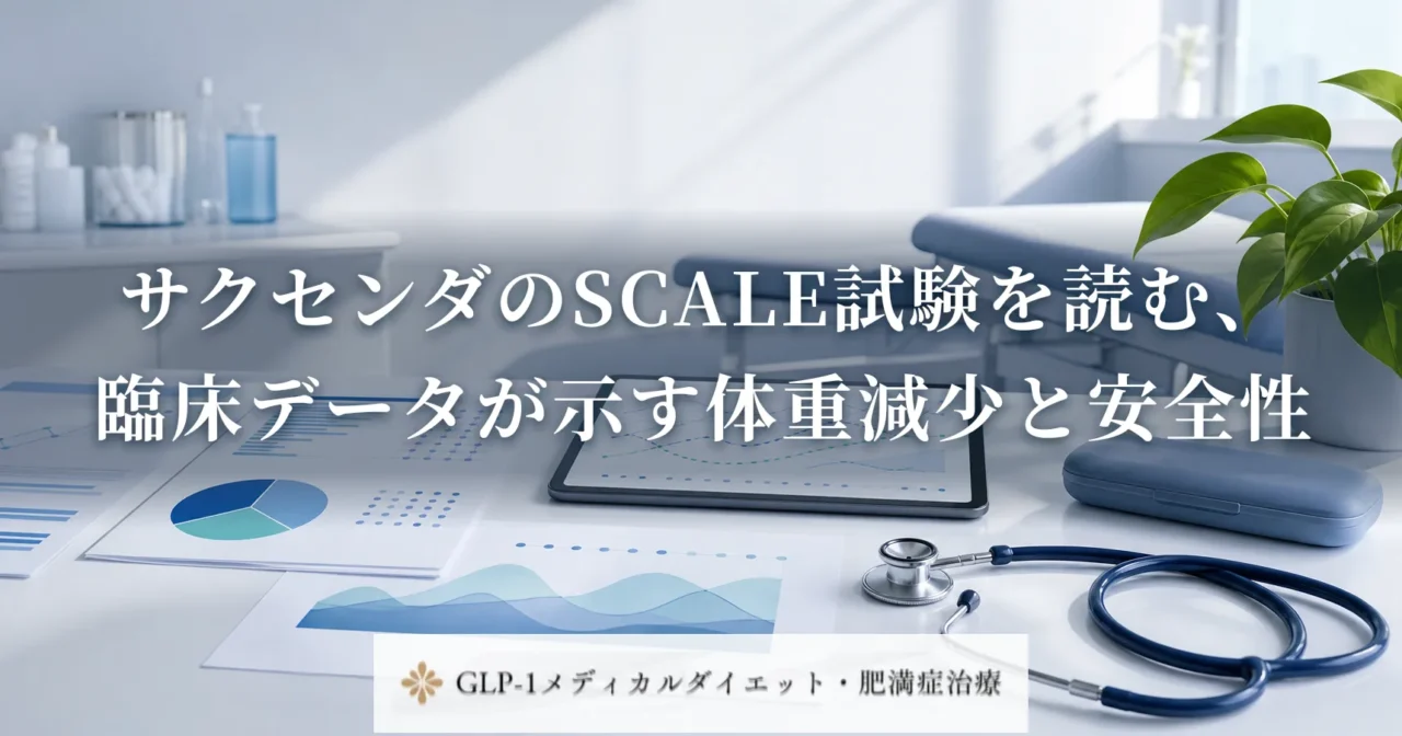 サクセンダのSCALE試験を読む、臨床データが示す体重減少と安全性