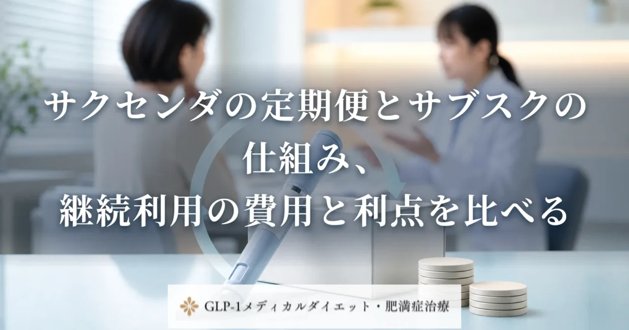 サクセンダの定期便とサブスクの仕組み、継続利用の費用と利点を比べる