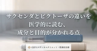サクセンダとビクトーザの違いを医学的に読む、成分と目的が分かれる点