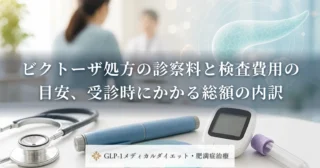 ビクトーザ処方の診察料と検査費用の目安、受診時にかかる総額の内訳