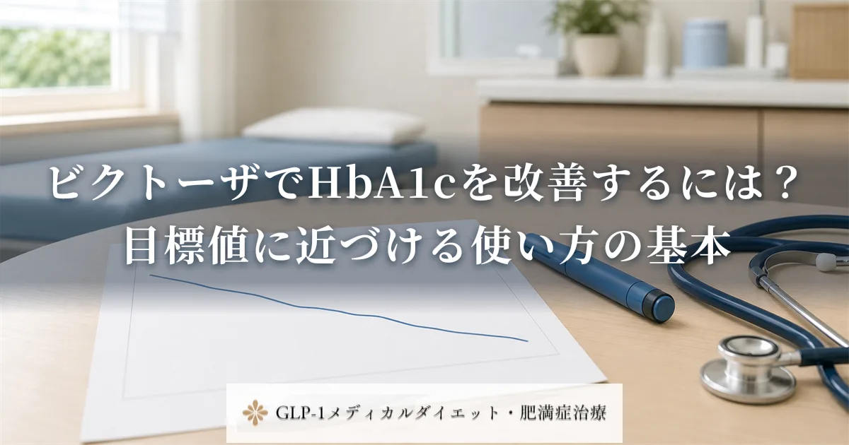 ビクトーザでHbA1cを改善するには?目標値に近づける使い方の基本