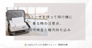 ビクトーザを持って飛行機に乗る時の注意点、手荷物検査と機内持ち込み