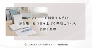 ビクトーザを増量する時の副作用、投与量を上げる時期と体への影響を整理