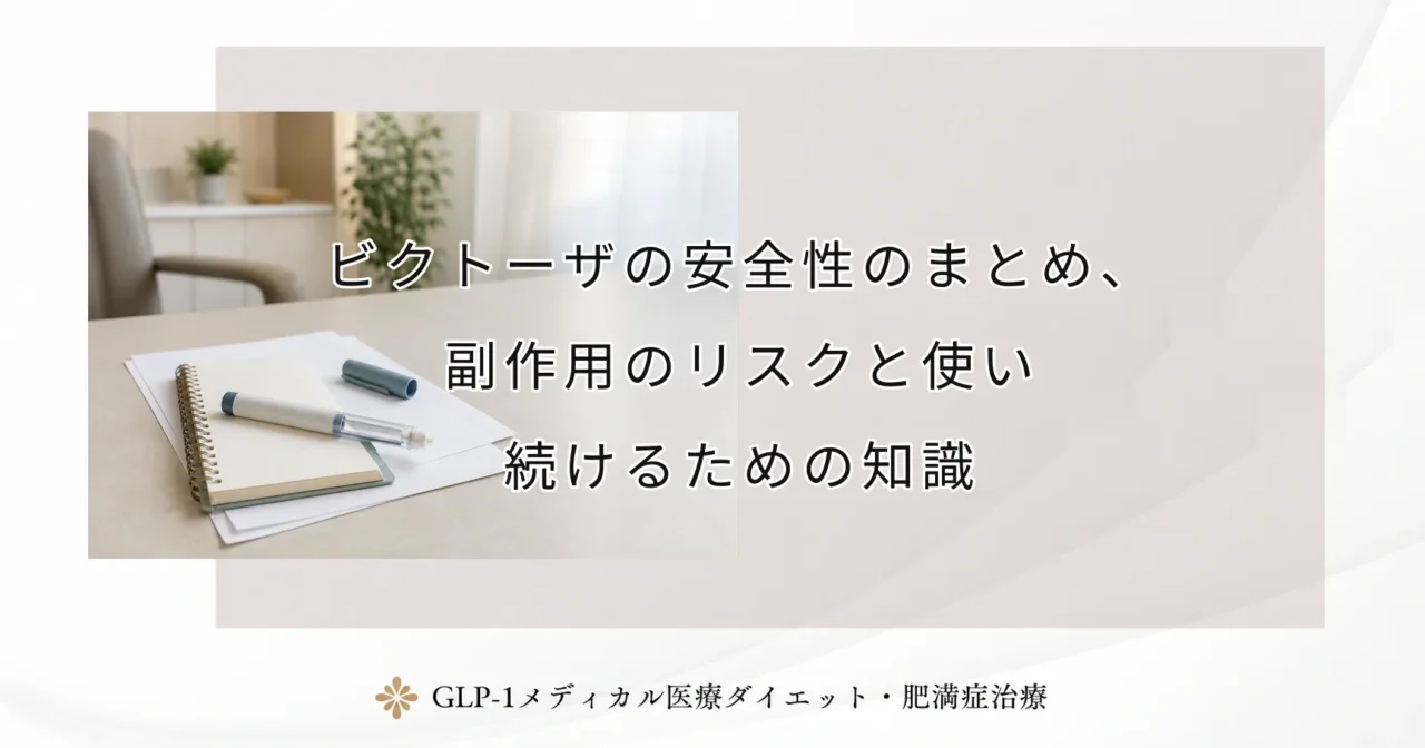 ビクトーザの安全性のまとめ、副作用のリスクと使い続けるための知識