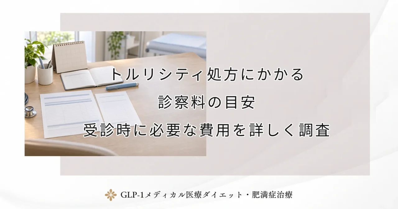 トルリシティ処方にかかる診察料の目安|受診時に必要な費用を詳しく調査