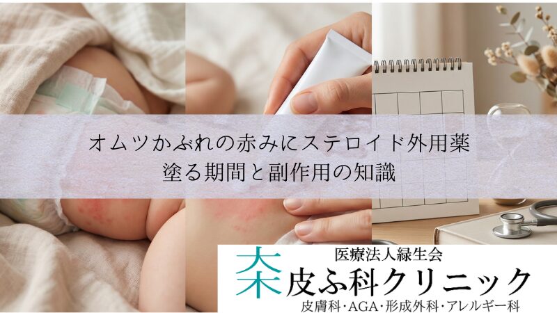 オムツかぶれの赤みにステロイド外用薬(ロコイド)|塗る期間と副作用の知識