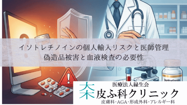 イソトレチノインの個人輸入リスクと医師管理｜偽造品被害と血液検査の必要性