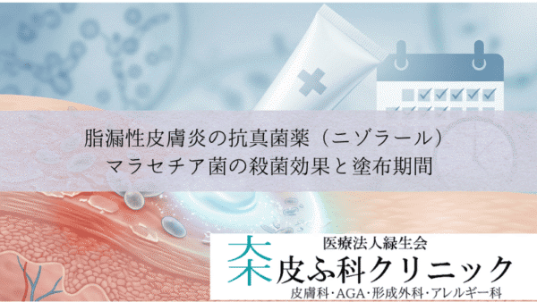 脂漏性皮膚炎の抗真菌薬（ニゾラール）｜マラセチア菌の殺菌効果と塗布期間