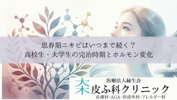 思春期ニキビはいつまで続く？高校生・大学生の完治時期とホルモン変化