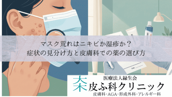 マスク荒れはニキビか湿疹か？｜症状の見分け方と皮膚科での薬の選び方