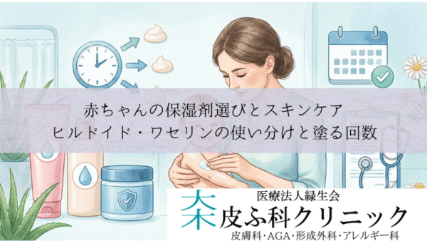 赤ちゃんの保湿剤選びとスキンケア｜ヒルドイド・ワセリンの使い分けと塗る回数