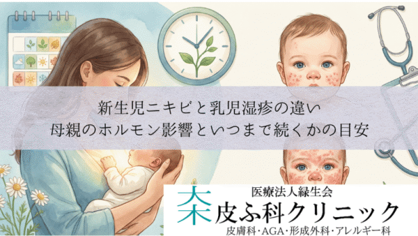 新生児ニキビと乳児湿疹の違い｜母親のホルモン影響といつまで続くかの目安