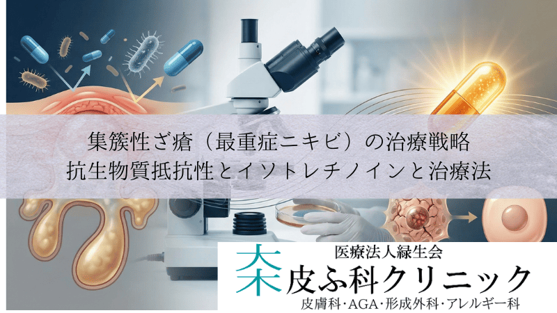 集簇性ざ瘡（最重症ニキビ）の治療戦略｜抗生物質抵抗性とイソトレチノイン