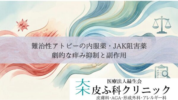 難治性アトピーの内服薬・JAK阻害薬（リンヴォック等）｜劇的な痒み抑制と副作用