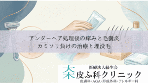 アンダーヘア処理後の痒みと毛嚢炎（毛包炎）｜カミソリ負けの治療と埋没毛