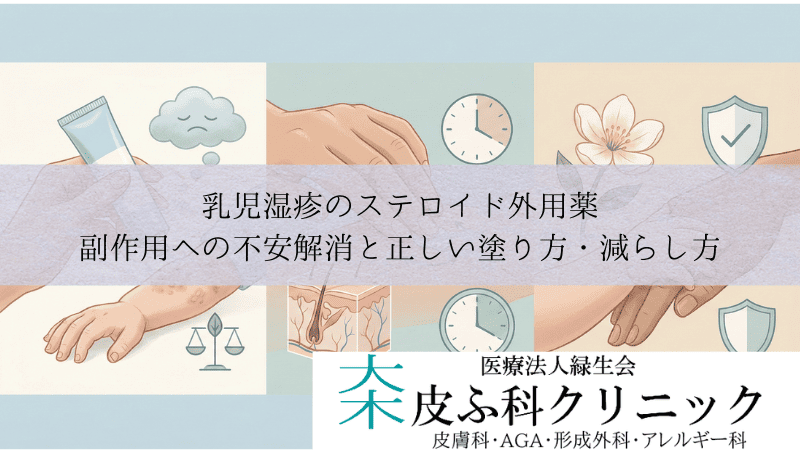 乳児湿疹のステロイド外用薬｜副作用への不安解消と正しい塗り方・減らし方