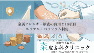 金属アレルギー検査（パッチテスト）の費用と16項目｜ニッケル・パラジウム判定