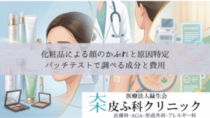 化粧品による顔のかぶれと原因特定|パッチテストで調べる成分と費用