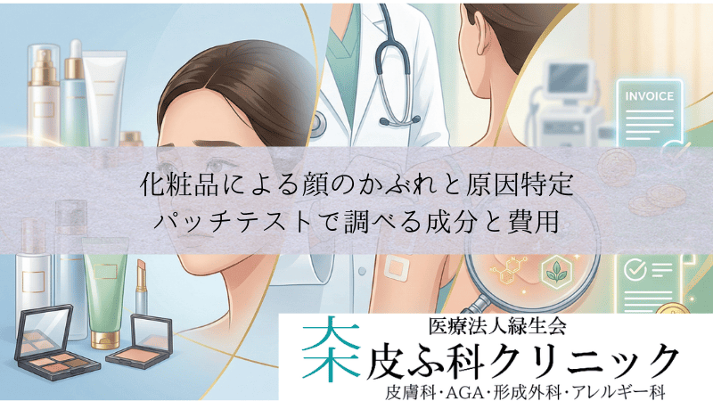 化粧品による顔のかぶれと原因特定|パッチテストで調べる成分と費用