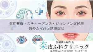 重症薬疹・スティーブンス・ジョンソン症候群（SJS）｜唇のただれと粘膜症状