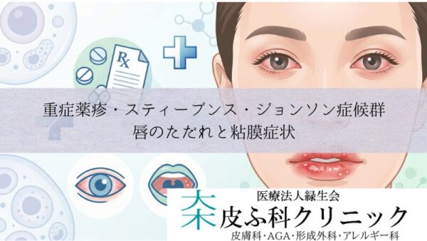 重症薬疹・スティーブンス・ジョンソン症候群（SJS）｜唇のただれと粘膜症状