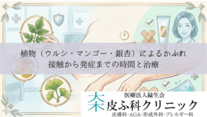 植物（ウルシ・マンゴー・銀杏）によるかぶれ｜接触から発症までの時間と治療